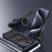 For iPhone 13 Pro Bumper Case Compatible with MagSafe Rotation Kickstand Metal Frameless Phone Cover - Black / Red - 2