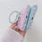 For iPhone 13 Pro TPU+Acrylic Case Gradient Phone Cover with Magnetic Ring Kickstand - Pink+Green - 5