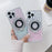 For iPhone 13 Pro TPU+Acrylic Case Gradient Phone Cover with Magnetic Ring Kickstand - Pink+Green - 7