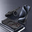 For iPhone 15 Pro Max Magnetic Bumper Case Frameless Rotary Kickstand Metal Phone Cover - Black+Red - 2