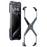 For iPhone 15 Bumper Case No Frame Aluminium Alloy X-Shape Phone Cover - Dark Grey - 1