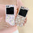 For Samsung Galaxy Z Flip5 5G Glittery Powder Phone Case PC Phone Shell with Long Strap - Flower / Brown - 6