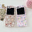 For Samsung Galaxy Z Flip5 5G Glittery Powder Phone Case PC Phone Shell with Long Strap - Flower / Brown - 7