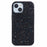For iPhone 14 Plus Magnetic Case Matte Shockproof PC Colorful Spots Phone Cover - Black - 1