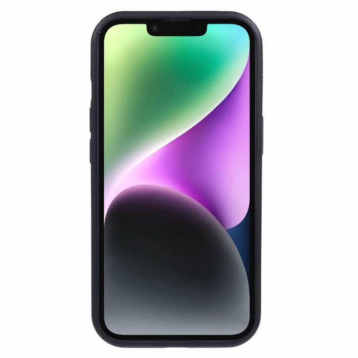 For iPhone 14 Plus Magnetic Case Matte Shockproof PC Colorful Spots Phone Cover - Black - 2