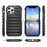 Capsule Series for iPhone 12 Pro Max Case Soft TPU Ribbed Protective Phone Cover - Black - 6