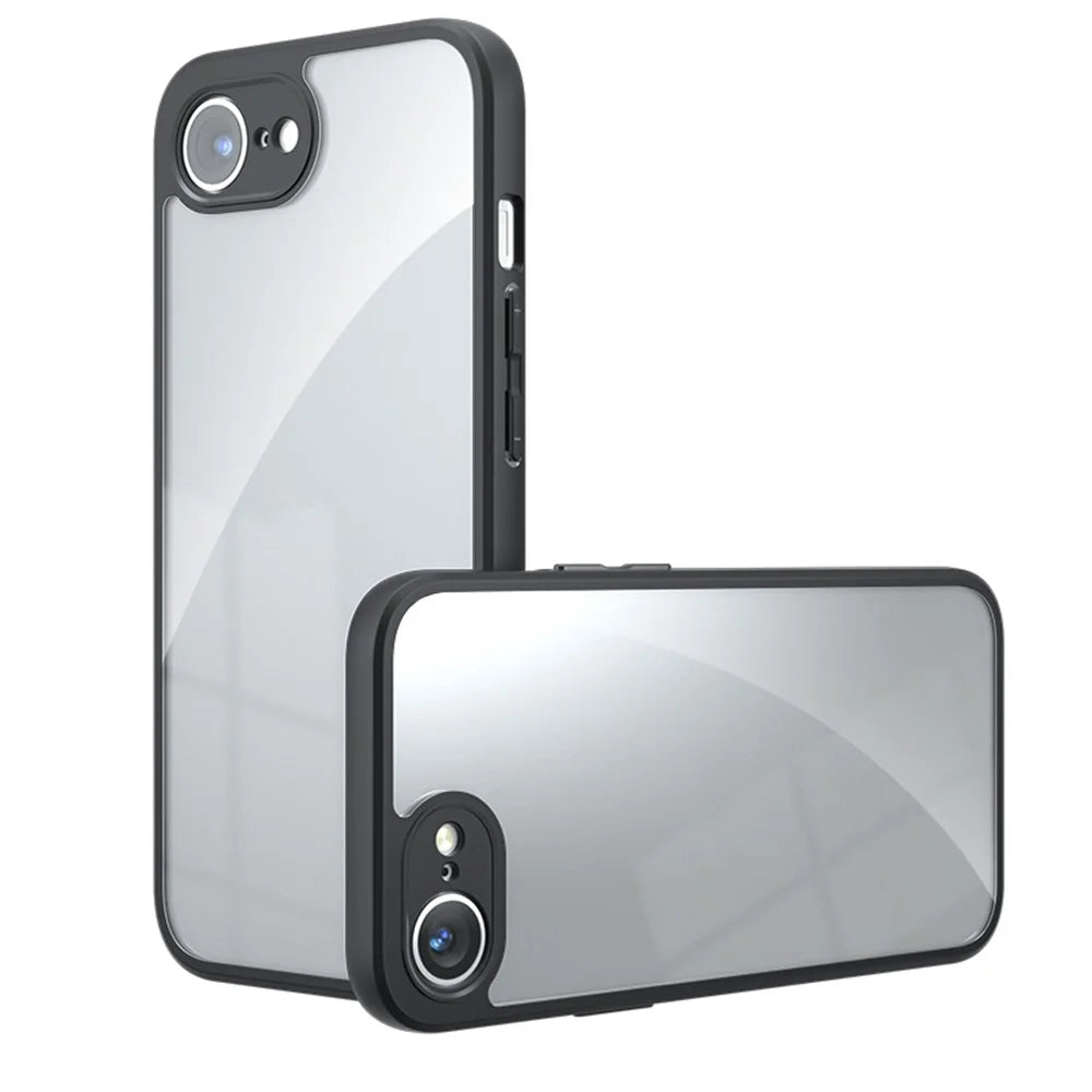 For iPhone 17e / 16e Case PC+TPU Anti-Scratch Clear Back Phone Cover - 1