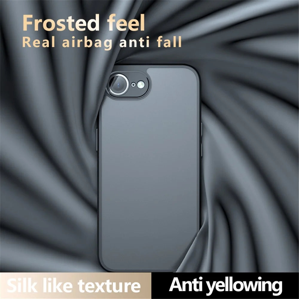 For iPhone 17e / 16e Case PC+TPU Anti-Scratch Clear Back Phone Cover - 7
