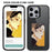 E Ink Case for iPhone 13 Pro Max 4-Color NFC Projection DIY Screen Display Phone Cover - Black - 1