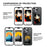 For iPhone 14 Pro Max E Ink Phone Case 4-Color Display DIY Pattern Phone Cover - Black - 4