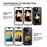 4 Color E Ink Phone Case for iPhone 15 Case Smart NFC DIY Display Imaging, Black / White / Red / Yellow - Black - 4