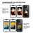 E Ink Phone Case for iPhone 13  / 14 Smart NFC Phone Case Photo, Black / White / Red / Yellow 4-Color - Black - 4