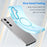 For Samsung Galaxy S25+ / S24+ Magnetic Case TPU + PC Translucent Frost Back Phone Cover - Blue - 2