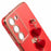 For Samsung Galaxy S23 Case Electroplating Shockproof TPU Phone Cover with Strap - Red - 6