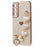 For Samsung Galaxy S22 5G Shockproof Case Electroplating TPU Phone Cover with Strap - White - 3