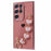 For Samsung Galaxy S24 Ultra Case Electroplating TPU Phone Cover with Heart Chain Strap - Pink - 3