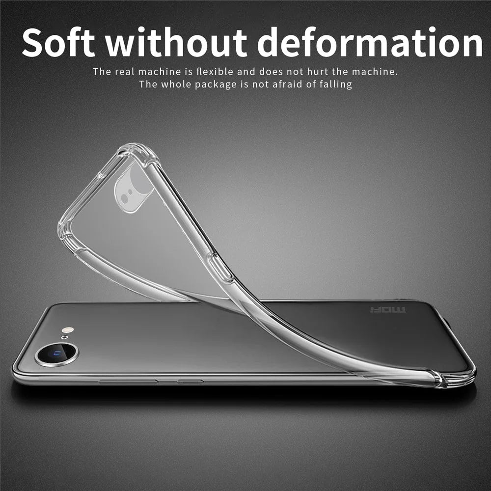 MOFI For iPhone 17e / 16e Case Clear Shockproof TPU Thin Phone Cover - 4