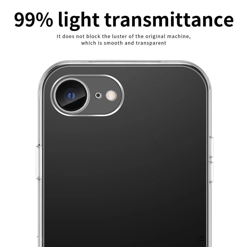 MOFI For iPhone 17e / 16e Case Clear Shockproof TPU Thin Phone Cover - 7