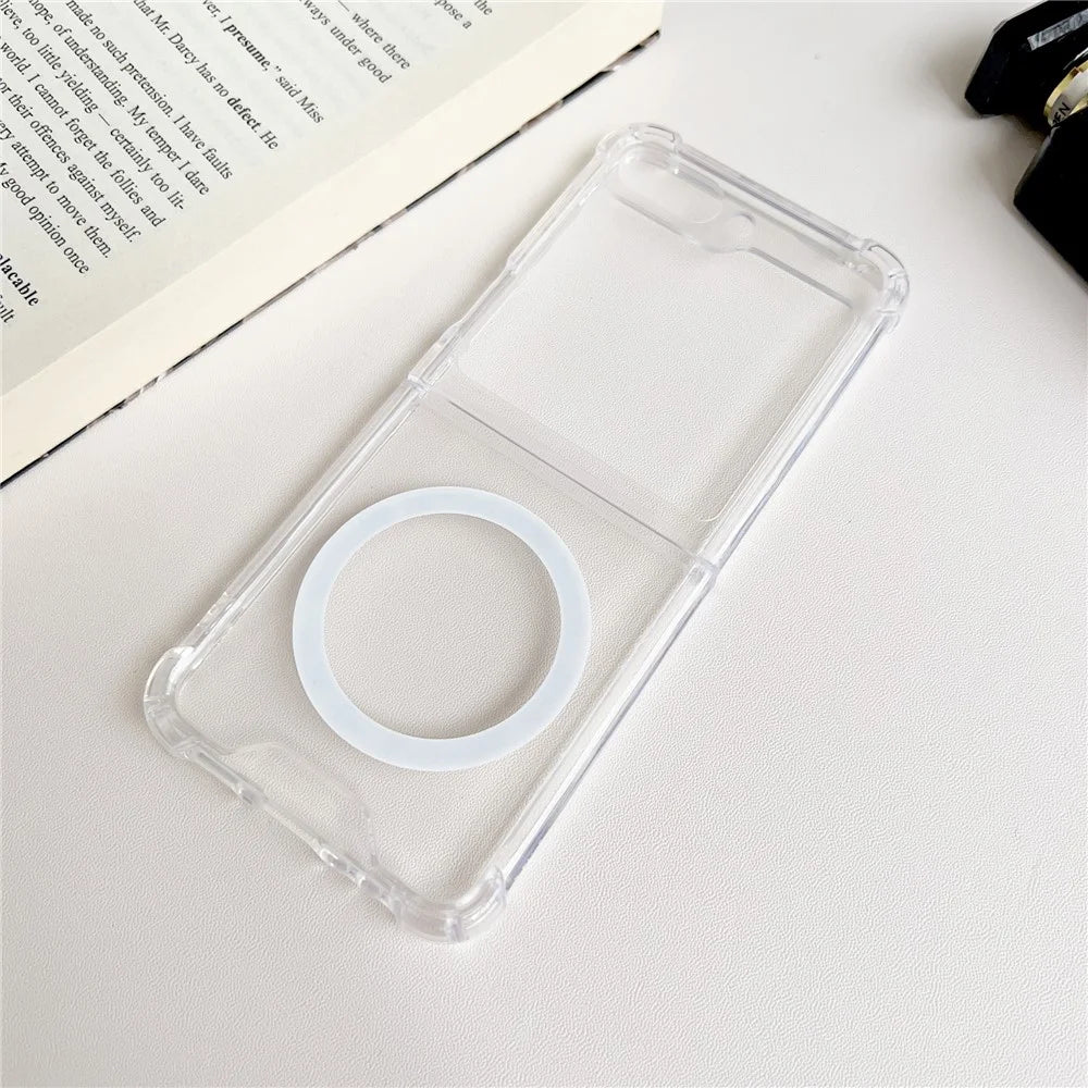 For Samsung Galaxy Z Flip7 FE 5G / Z Flip6 5G / Z Flip5 5G Magnetic Case TPU+PC Phone Cover - 1