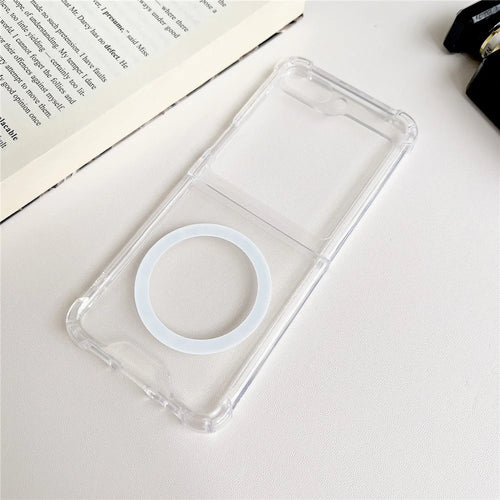 For Samsung Galaxy Z Flip7 FE 5G / Z Flip6 5G / Z Flip5 5G Magnetic Case TPU+PC Phone Cover - 1