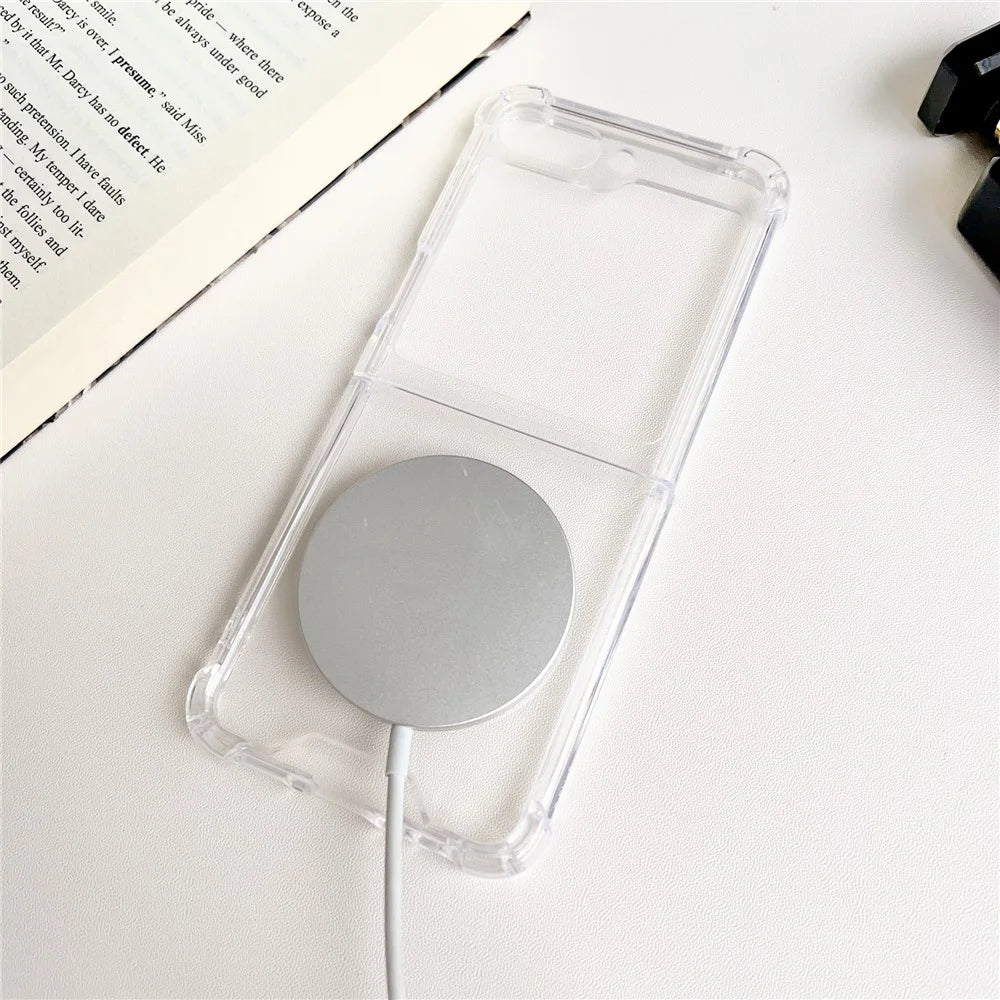 For Samsung Galaxy Z Flip7 FE 5G / Z Flip6 5G / Z Flip5 5G Magnetic Case TPU+PC Phone Cover - 3