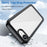 For iPhone 17e / 16e Clear Back Case Colorful Frame TPU+Acrylic Phone Cover - Black - 2