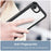 For iPhone 17e / 16e Clear Back Case Colorful Frame TPU+Acrylic Phone Cover - Black - 4