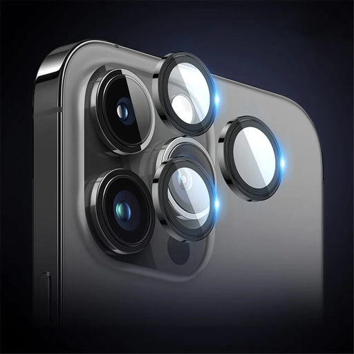X-LEVEL AR-Spotlight Series For iPhone 14 Pro / 14 Pro Max Camera Lens Film Tempered Glass Lens Protector - Black - 1