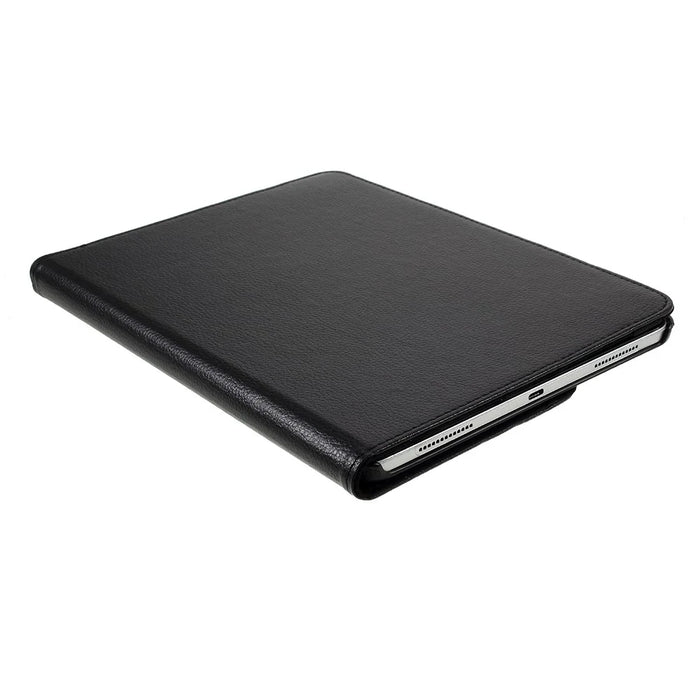 For iPad Pro 13 (2025) / 13 (2024) Case PU Leather Tablet Cover 360 Degree Rotating Stand - Black - 7