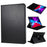 For iPad Pro 11 (2025) / 11 (2024) Case Rotating Stand PU Leather Protective Cover - Black - 1