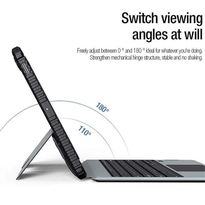 NILLKIN For Samsung Galaxy Tab S9 FE+ Tablet Case with Detachable Bluetooth-compatible Keyboard (Backlight Version) - 7
