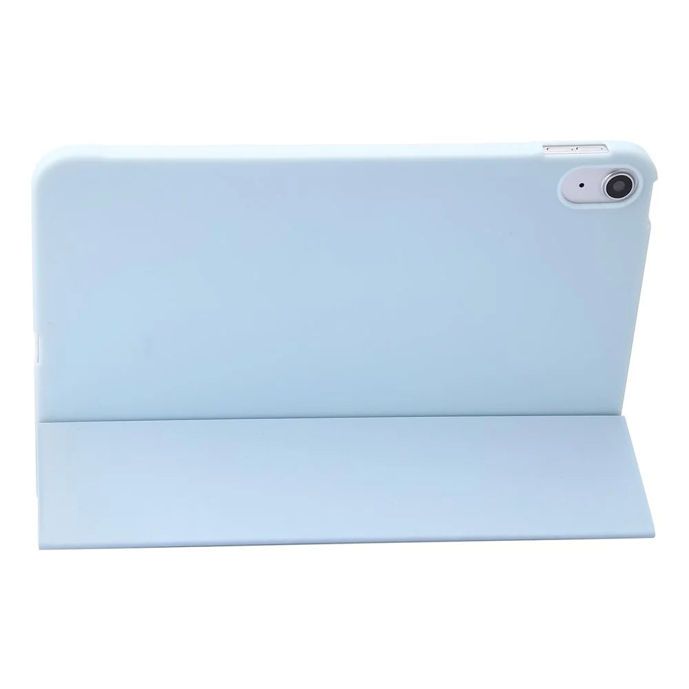 For iPad Air 11 (2026) / (2025) / (2024) Case Honeycomb Texture Tri-Fold Stand Leather Tablet Cover - Baby Blue - 2