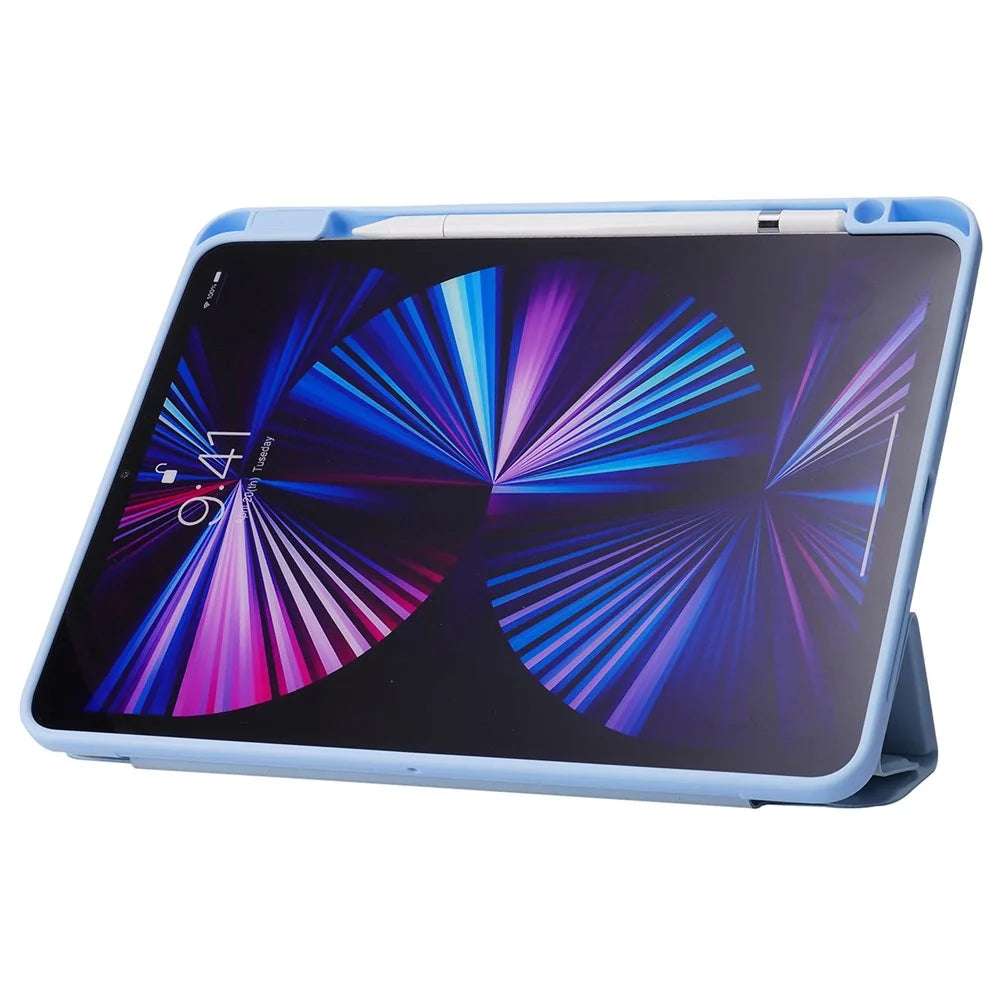 For iPad Pro 13 (2025) / 13 (2024) Case Origami Stand Leather Tablet Cover with Auto Wake / Sleep -  Baby Blue - 3