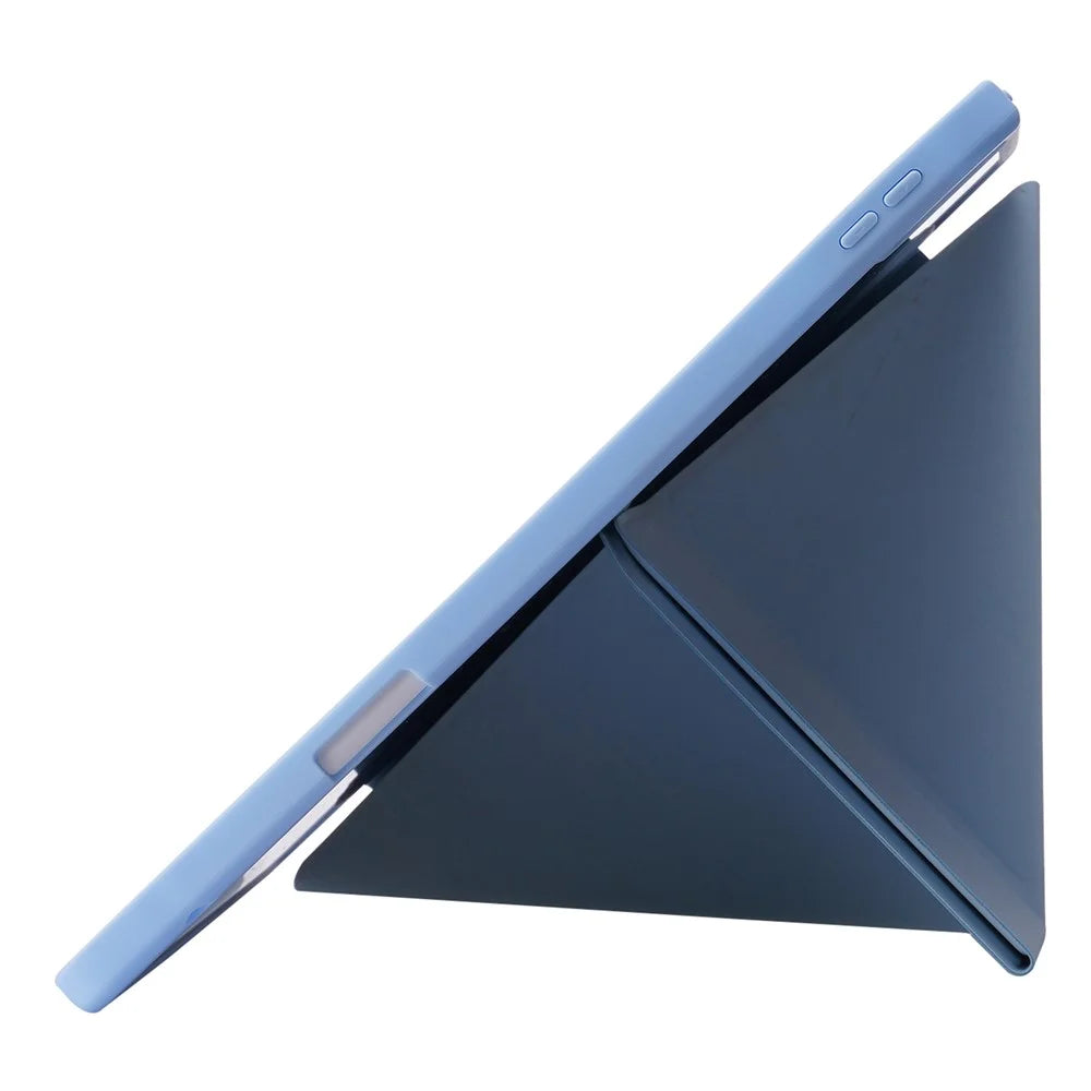 For iPad Pro 13 (2025) / 13 (2024) Case Origami Stand Leather Tablet Cover with Auto Wake / Sleep -  Baby Blue - 6