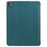 For iPad Pro 13 (2024) Case PU Leather Tri-Fold Stand Tablet Cover Auto Wake / Sleep - Midnight Green - 2