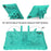 For iPad Pro 11 (2025) / 11 (2024) EVA Case Butterfly Kickstand Tablet Cover with Shoulder Strap - Mint Green - 5