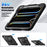 For iPad Pro 11 (2025) / 11 (2024) Case PC+Silicone Tablet Cover with Screen Protector Pencil Holder - Black - 2