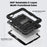 For iPad Pro 11 (2025) / 11 (2024) Case PC+Silicone Tablet Cover with Screen Protector Pencil Holder - Black - 4