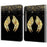 For Samsung Galaxy Tab S10+ / S9+ / S9 FE+ Case Pattern Printing PU Leather Tablet Cover with Stand Function - Gold Wings - 1