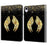 For iPad mini (2024) / mini (2021) Case Pattern Print Leather Tablet Cover with Card Slots Stand Function -  Gold Wings - 1