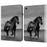 For Samsung Galaxy Tab A7 10.4 (2020) / (2022) Tablet Case Pattern Printing PU Leather Flip Cover with Stand - Black Horse - 1