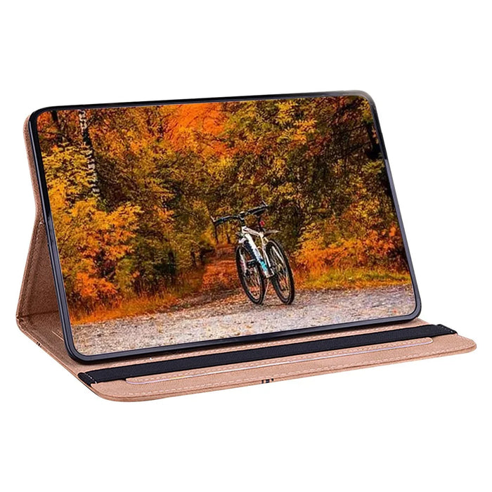 For Samsung Galaxy Tab A7 10.4 (2020) / (2022) Tablet Case Pattern Printing PU Leather Flip Cover with Stand - Black Horse - 3