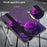For iPad 10.2 (2019) / (2020) / (2021) Case Pattern Leather Tablet Cover with Card Slots - Purple Rose - 6
