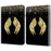 For iPad Pro 13 (2025) / 13 (2024) Stand Case Pattern Printed Leather Tablet Flip Cover - Gold Wings - 1