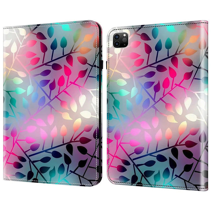 For iPad Air 13 (2026) / (2025) / (2024) / Pro 12.9 (2020) / (2021) / (2022) Case Pattern PU Leather Stand Cover with Cards Slots - Maple Leaf - 1