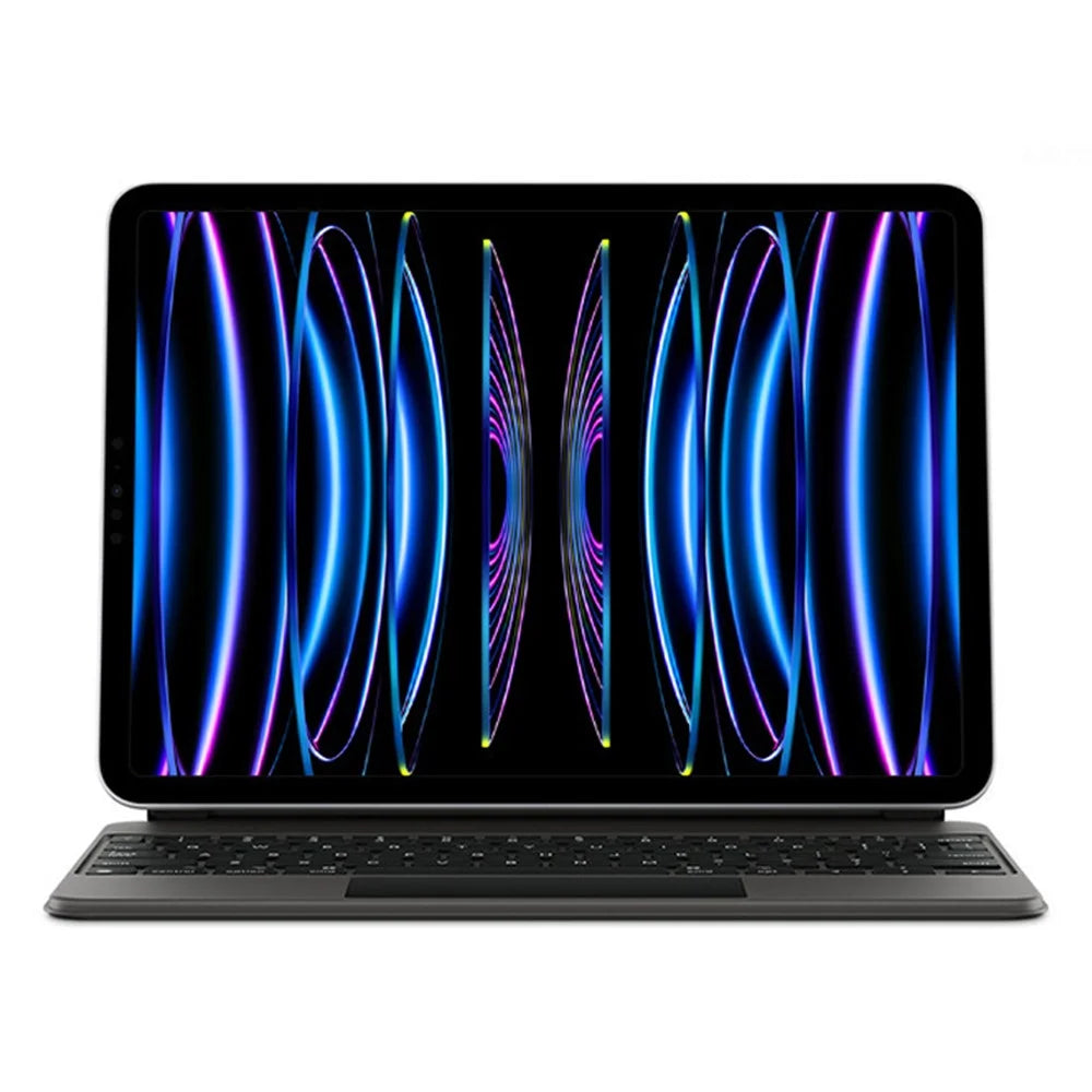 For iPad Pro 13 (2025) / (2024) Magnetic Floating Bluetooth-compatible Keyboard + Leather Tablet Case - Black - 6