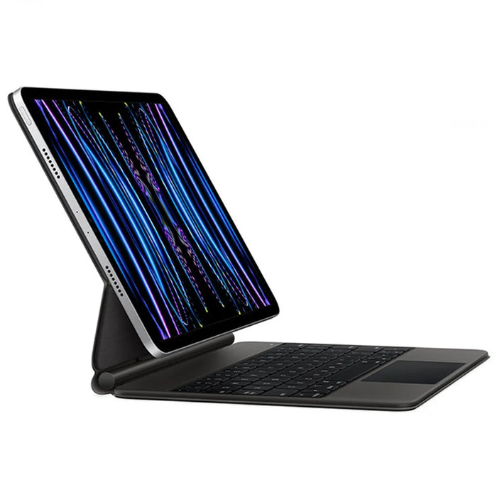 Magnetic Floating Bluetooth-Compatible Keyboard for iPad Air 13 (2026) / (2025) / (2024) / iPad Pro 12.9 (2022) / (2021) / (2020) / (2018) Leather Tablet Case - Black - 7