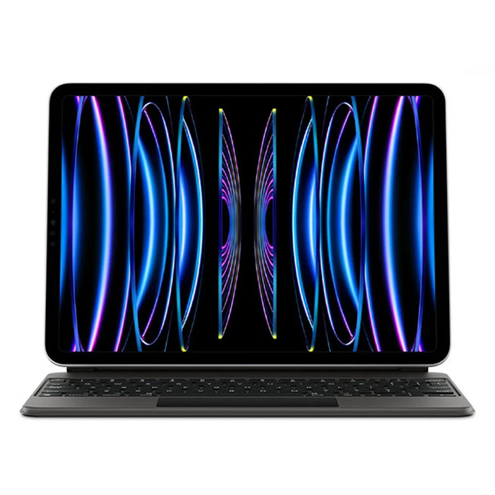 For iPad Pro 11 (2025) / (2024) Magnetic Floating Bluetooth-compatible Keyboard + Leather Tablet Case - Black - 6