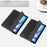 For iPad Air 13 (2026) / (2025) / (2024) Case Tri-Fold Stand Leather + PC Matte Back Tablet Cover with Pencil Holder - Black - 2