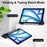 For iPad Air 13 (2026) / (2025) / (2024) Case Tri-Fold Stand Leather + PC Matte Back Tablet Cover with Pencil Holder - Black - 3